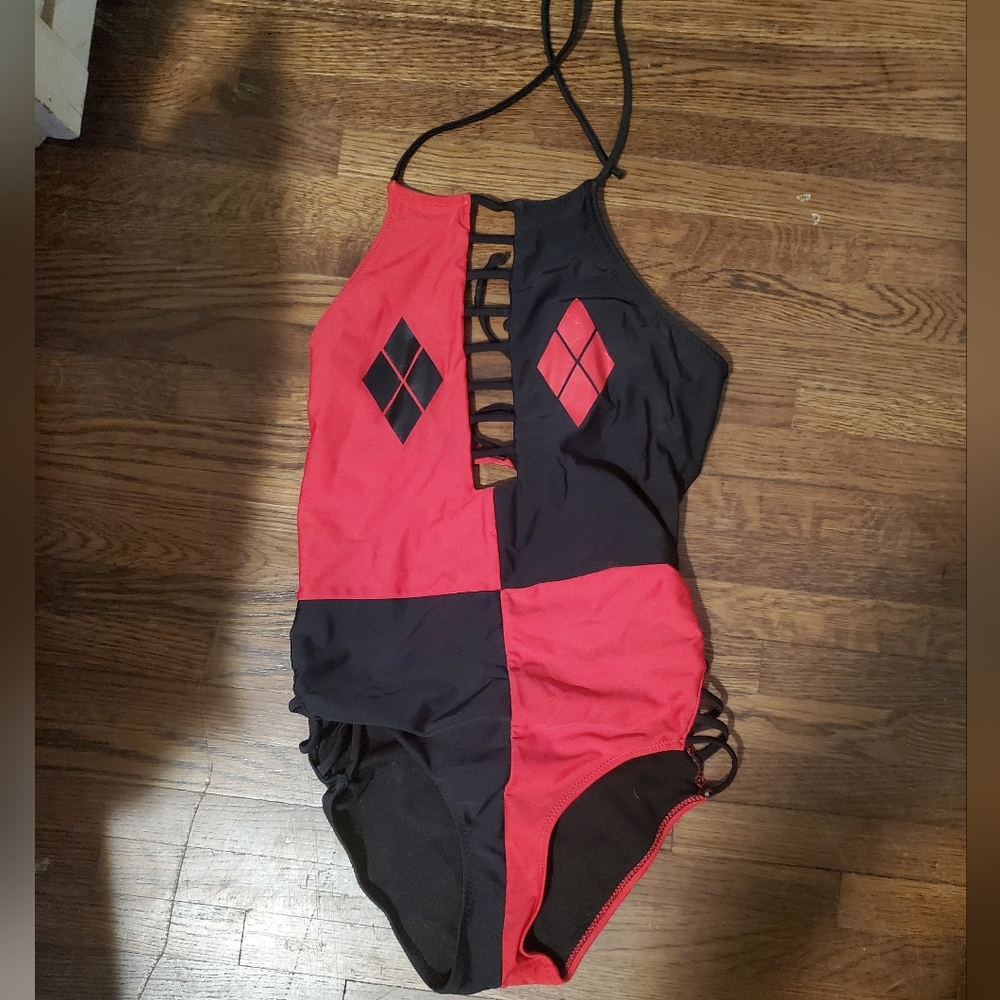 Harley Quinn one piece bathing suit
